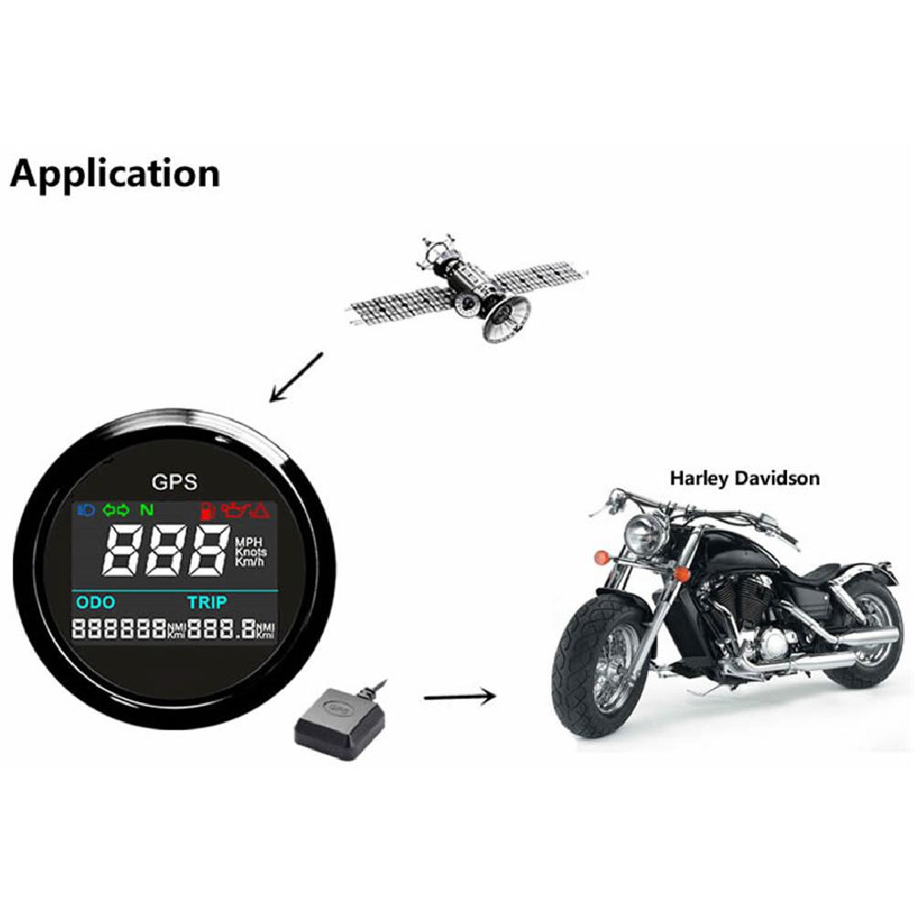 Arrival 52Mm Motorcycle Digital Lcd Gps Speedometer Digital Multi-Indicators