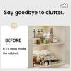 Pull Out Cabinet Organizer Fixed with Adhesive Nano Film Punch-free Heavy