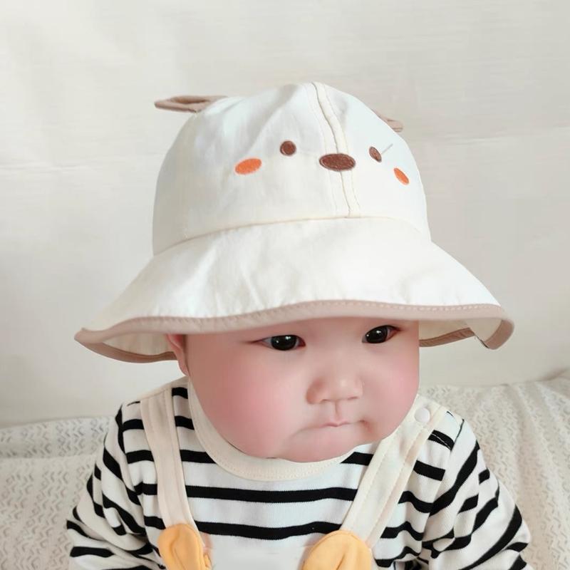Baby Bucket Hat Spring Summer Casual Sun Protections Hats Lovely Infant Toddlers Basin Caps Windproof Headwear