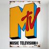 Винтажная Ржавая Металлическая Жестяная Вывеска MTV Music Television, Ретро Состаренная Настенная Табличка с Логотипом MTV для Домашнего Бара, Мужской Уголок, Декор Клуба