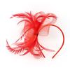 Retro Ladies Headwear Hat Decor Fascinator Headband Hair Clip Women Feather Large Floral