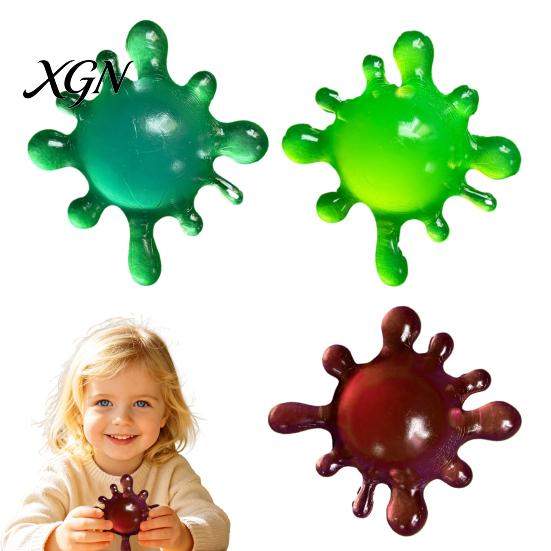 Stress Relief Squeeze Ball Mini Toy Decompression Clear Sensory Fidget Anxiety Soft Stretchy