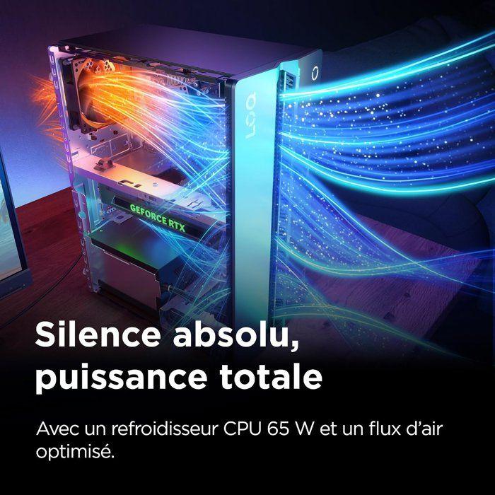 PC de bureau gamer LENOVO LOQ Tower | Sans Windows - 15,6" FHD - Intel i5-14400 - RTX 5060 8Go - RAM 16 Go - SSD 512 Go