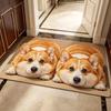 Декоративный грязезащитный коврик для двери с 3D-изображением милого щенка, устойчивый к пятнам - Легко чистящийся