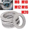 304 Stainless Steel Gasket M8 M10 M12 M16 M20 Wedge Lock Washer Double Layered Locking Anti Loose Gasket Replacement Accessories