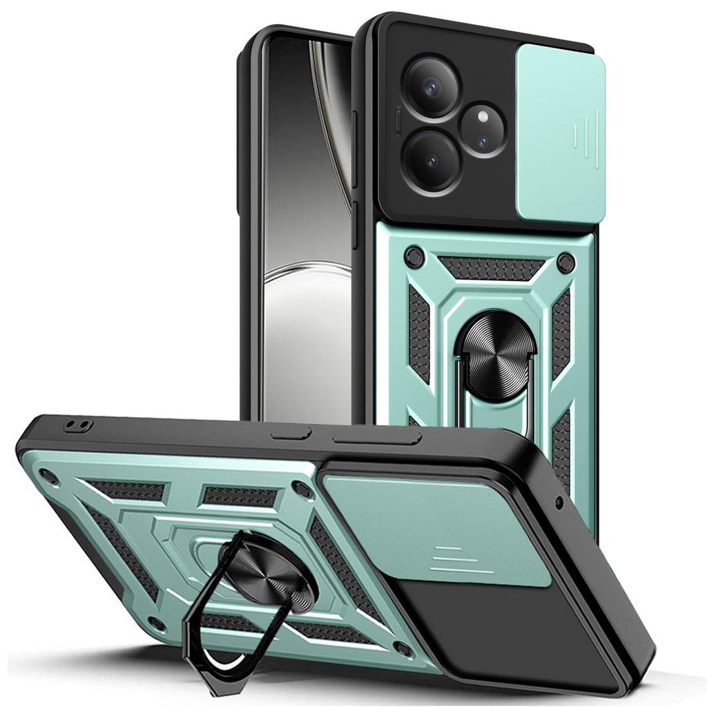 Военный защитный чехол для камеры с держателем для Realme GT Neo 6 6T GT 3 N53 N55 C61 C63 C65 C67 C51 C53 C55 C35 C21Y C25Y противоударный чехол с кольцом-подставкой