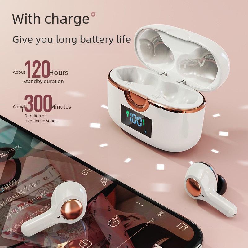 T22 TWS Bluetooth Headset: Dual Dynamic Coils, Four Speakers, Display Screen, Heavy Bass Sound