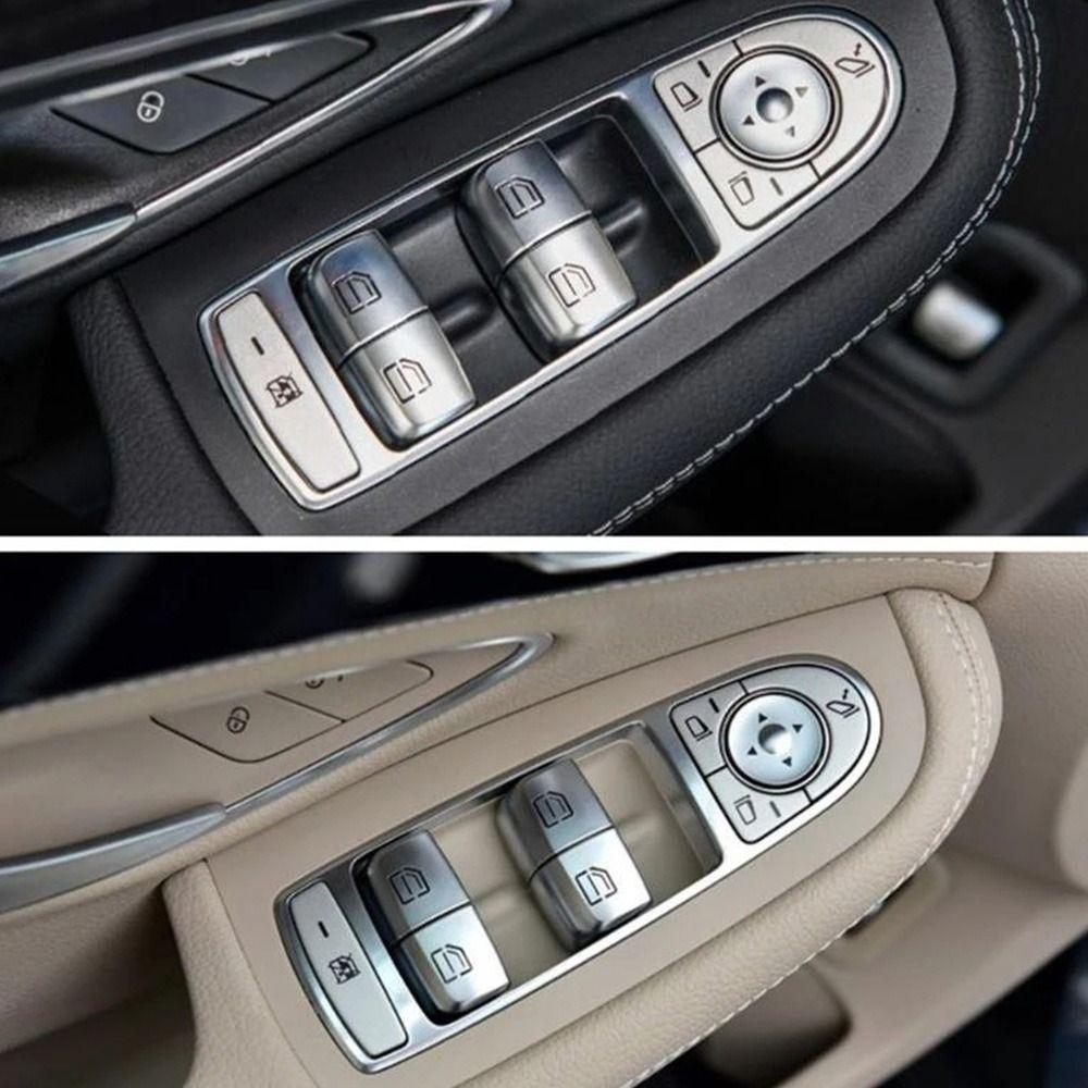 Benz Button Caps Electric Master Window Switch Panel Master Console Glass Lift Control Switch