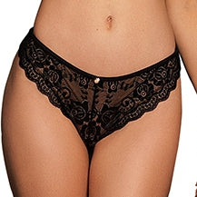 CLAIRE Black Lace Culotte - Le Désir - Thongs and Panties