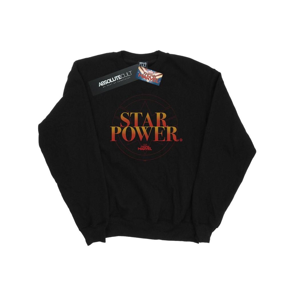 Marvel Mens Captain Marvel Star Power Sweatshirt