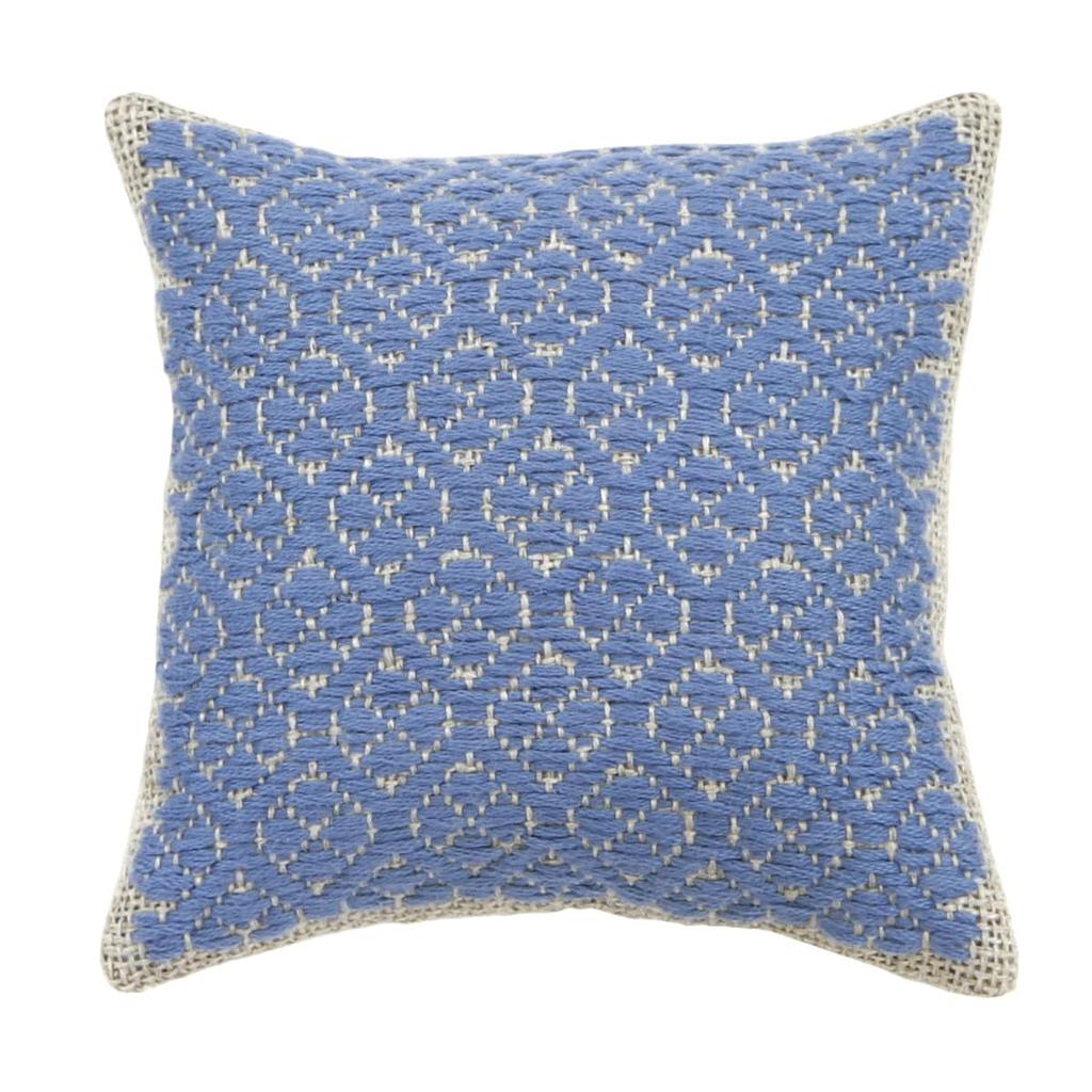 Olympus Harinooto Kogin Kit Pincushion Clover Pattern Light Indigo 63 (Tomoko Ueki) Four-Leaf -