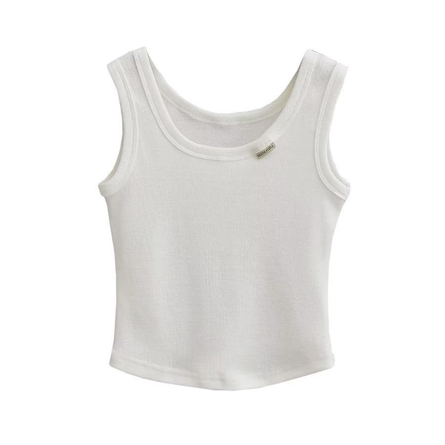 Летние женские майки, белые тонкие короткие футболки без рукавов, женская спортивная одежда