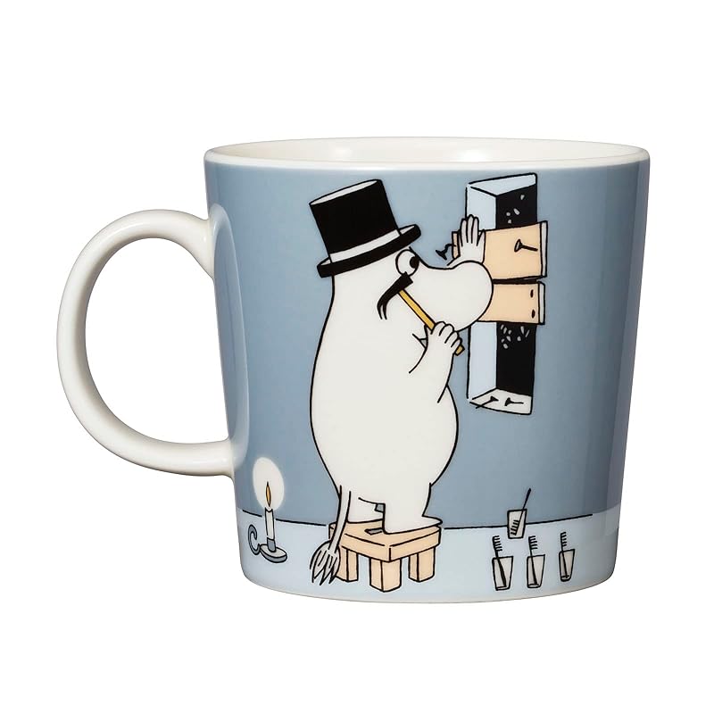 Официальная подарочная упаковка Moomin Arabia: Кружка Классическая Муми-папа, 300 мл, Серая, Посуда Муми, Рождественский Подарок, Свадебный Подарок, Подарок на День Рождения, Новоселье
