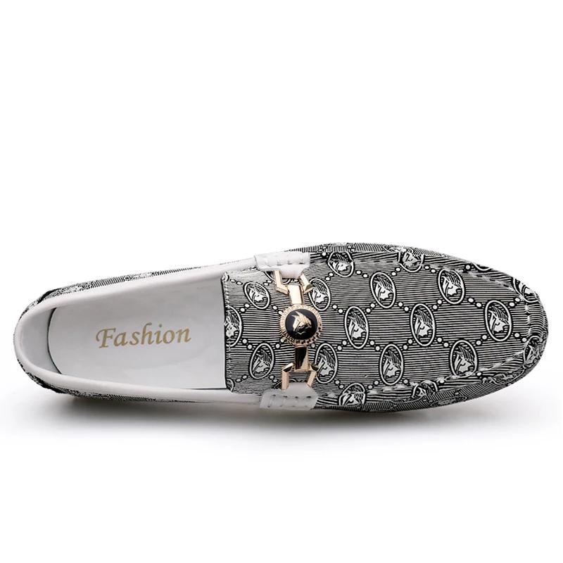 Fashion Men Genuine Leather Loafers Casual Luxury Shoes Brand Designer Spring Summer Man Shoes for Men