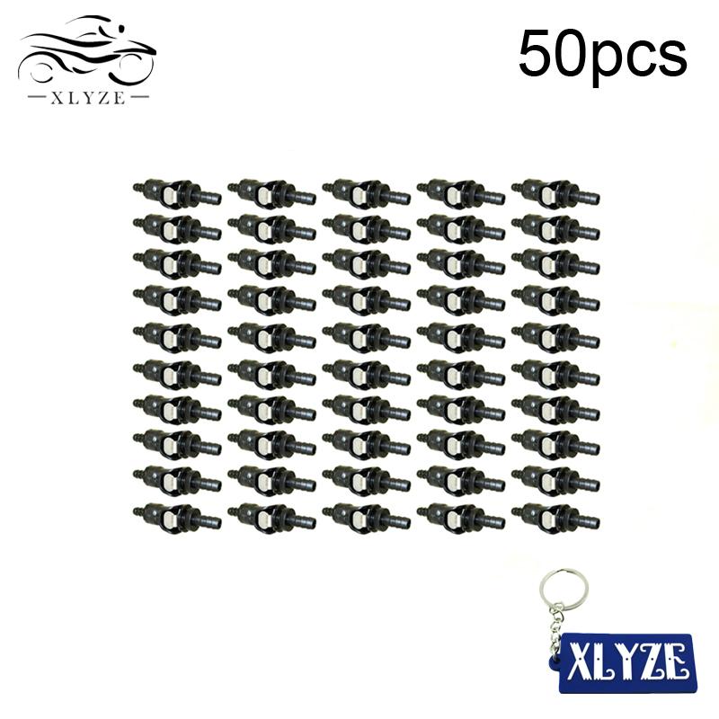 XLYZE Fuel Gas Line Quick Connect Disconnect 5/16" For Motorcycle Atv Single Shut Off