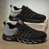 Мужские дышащие кроссовки для бега Легкие и модные спортивные кроссовки Весна Лето Для улицы Черные сетчатые дышащие повседневные кроссовки