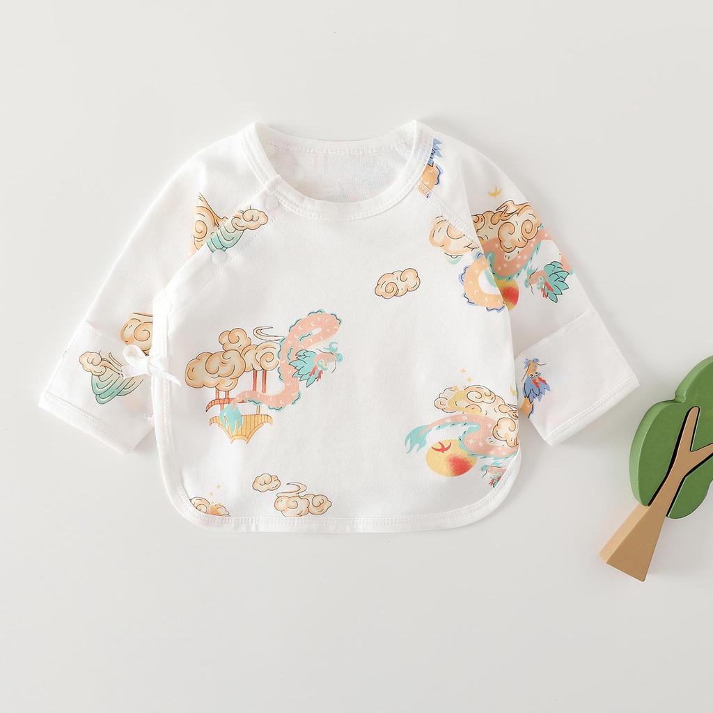 Комбинезон для новорожденных из чистого хлопка с длинными рукавами на весну и осень