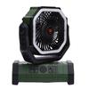 Portable Rechargeable Camping Fan 10000mAh Battery Operated Left Right Oscillation Cordless Tent Fan with Remote Light