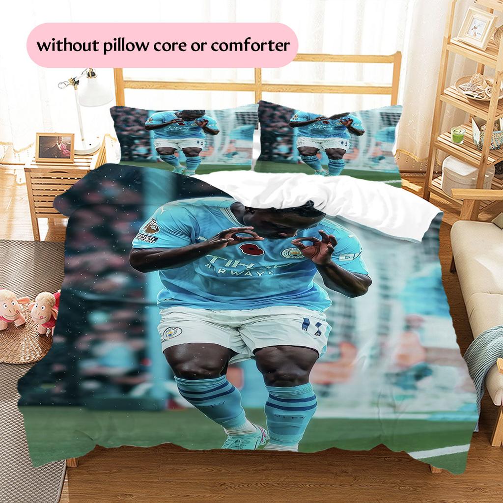 Jeremy Doku Pattern Bedding Home Decoration Birthday Gift ( 1 duvet cover + 2 pillowcase, without core),fan merchandise.