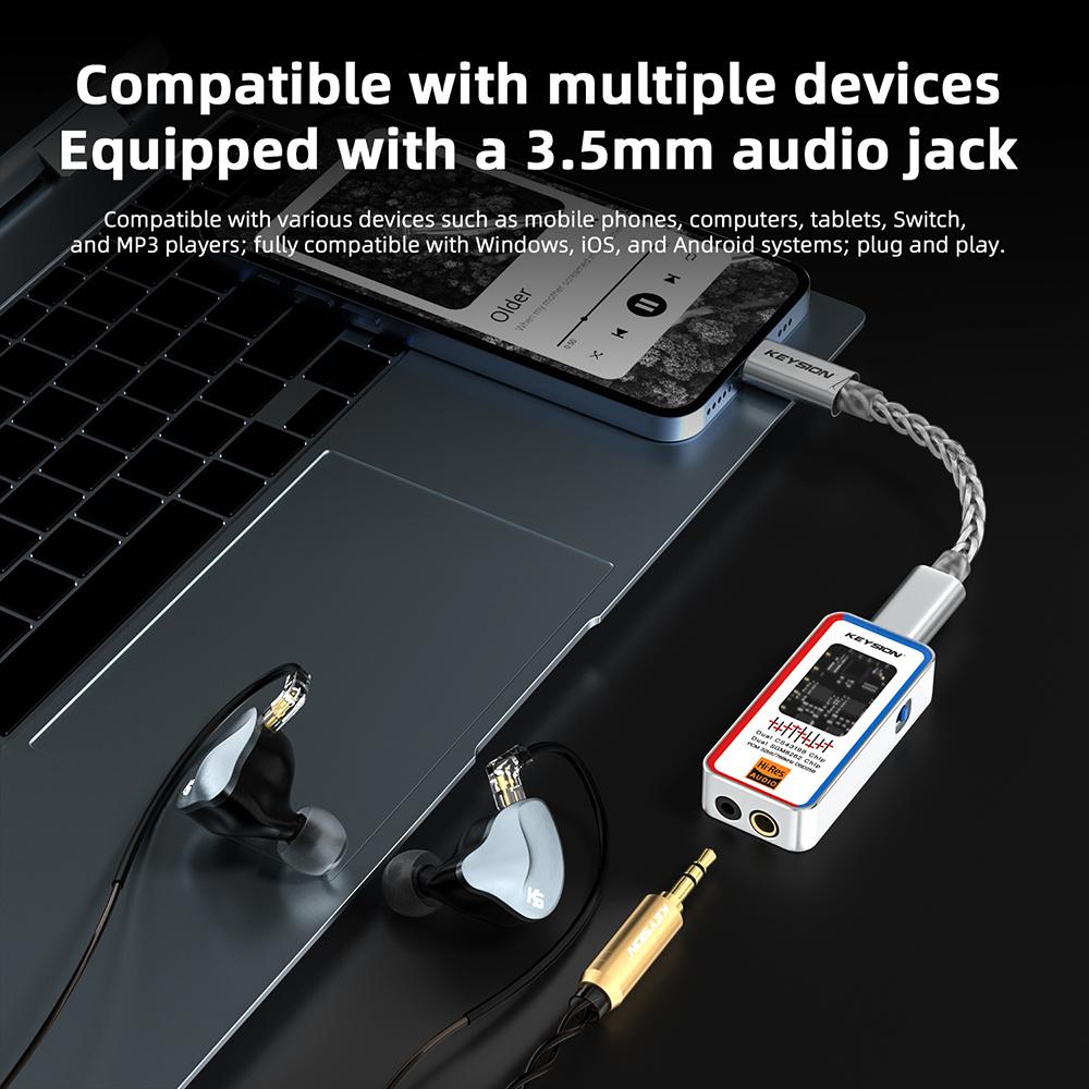 KEYSION Внутриканальные Hi-Fi наушники 1DD+1 Knowles BA гибридный драйвер IEM проводные наушники со съемным 0,78 мм 2-контактным 3,5 мм OFC посеребренным кабелем