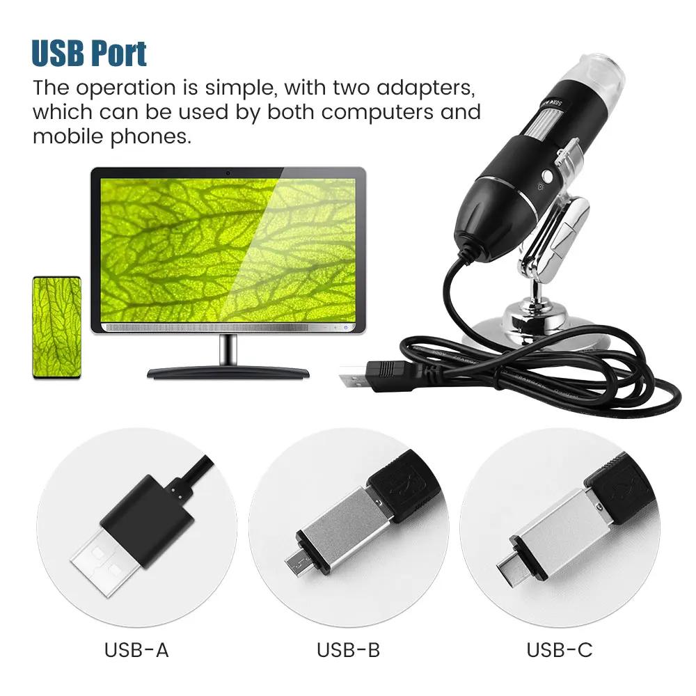 1600X Профессиональный анализатор кожи лица USB Дерматоскоп Эстетическая диагностическая машина для кожи головы для планшета Android