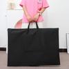96x69CM Large Black Art Portfolio Bag Durable Canvas Storage Poster Painting Board Carry Handbag Art Students Organizer w/Pocket