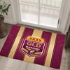 Queensland Maroons Design Crystal Velvet Carpet Cozy Non?Slip Printed Rug For Bedroom Living Room Entrance