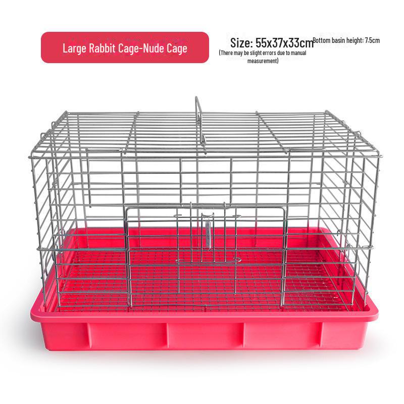 Большая крытая клетка для кроликов и морских свинок с автоматической очисткой отходов