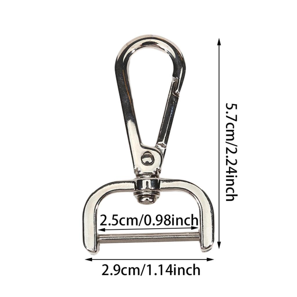 1pc Zinc Alloy Detachable Snap Hook Trigger Clips Buckles for Strap Belt Keychain Webbing Pet Leash Leathercraft Hooks 4 Sizes
