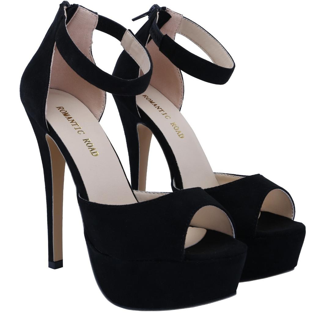 Женские босоножки на платформе 2025 года, летние сексуальные туфли для стриптиза на высоком каблуке 14 см, туфли на шпильке с ремешком на щиколотке, гладиаторские туфли для свадебной вечеринки