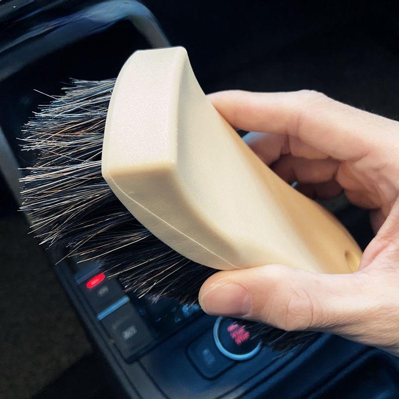 Car Interior Cleaning Horse Hair Brush Car Fabric Washing Brush Leather Seat Long Mane Horse Hair Brush Practical Car Cleaning Tool