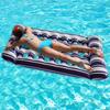 Inflatable Floating Bed Portable Inflatable Water Sleeping Bed Foldable Swimming Pool Air Mattress for Swimming Pool Party
