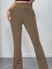 TikTok Amazon Europe and the United States cross-border autumn and winter micro-flared pants women's hip lift and thin solid color high waist yoga