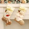 Hanging Christmas Socks Santa Claus Xmas Tree Ornament Gift Creative Christmas Candy Bag  Party