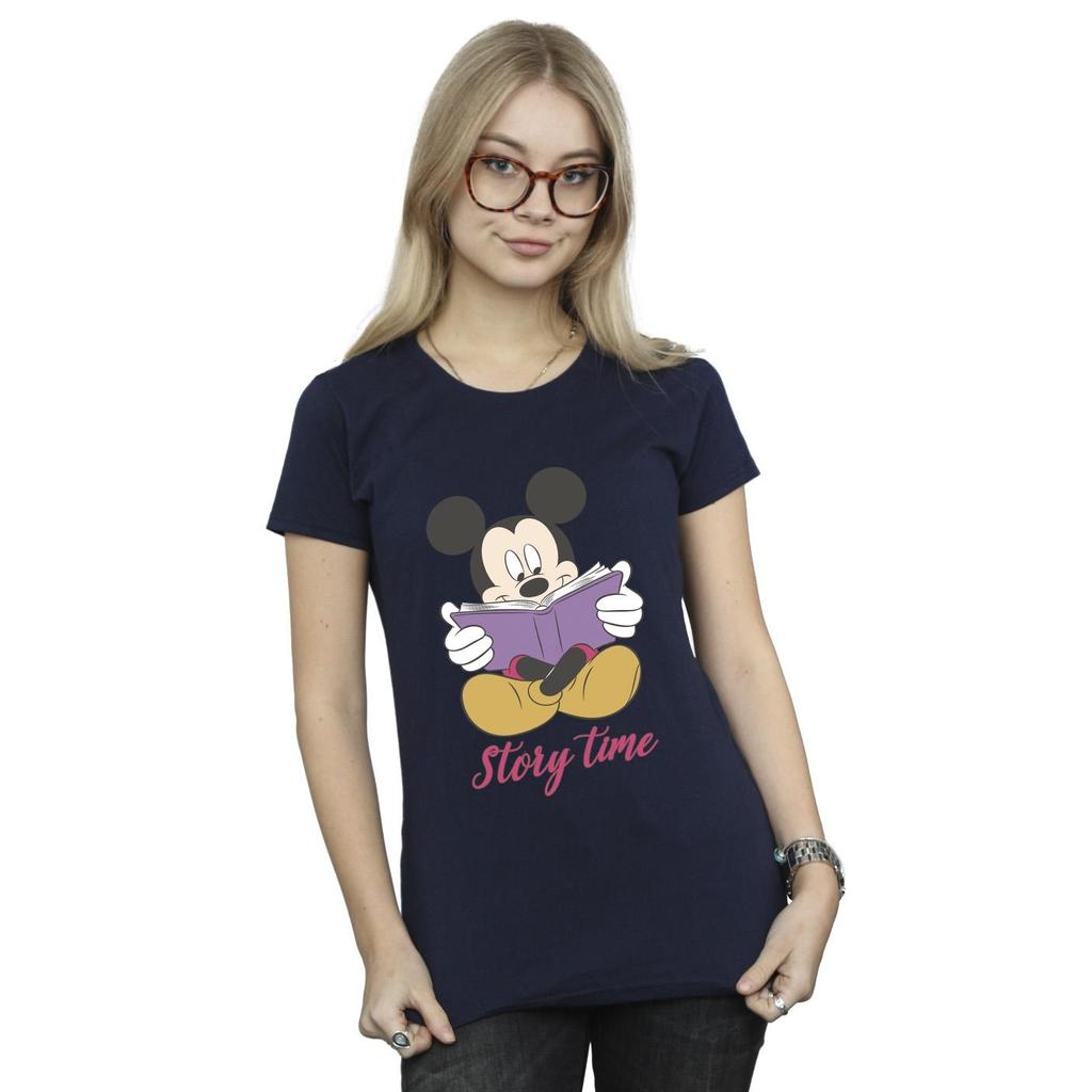 Disney Womens/Ladies Mickey Mouse Story Time Cotton T-Shirt