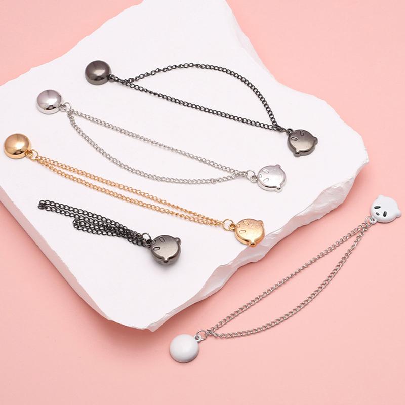 1шт магнитная пряжка цепи брюки нога фиксатор зажим фиксированная магнитная пряжка аксессуары для одежды