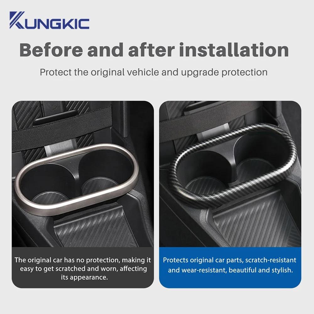 Car Cup Holder Trim Ring ABS For 2025 2026 Mini Cooper F65 F66 F67 Decoration Protector Cover Frame Interior Colors Accessories
