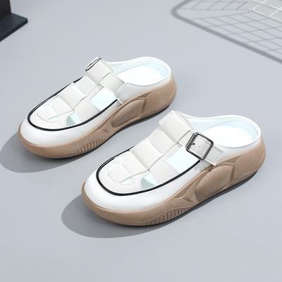 Дизайнерские летние новые женские сандалии, модные, толстые, с закрытым носком, легкие, нескользящие, повседневные туфли, универсальные, Tenis De Mujer