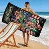 Name Custom Poison Band Print Beach Towel, Large Soft Quick Dry Towel for Beach Camping Swimming