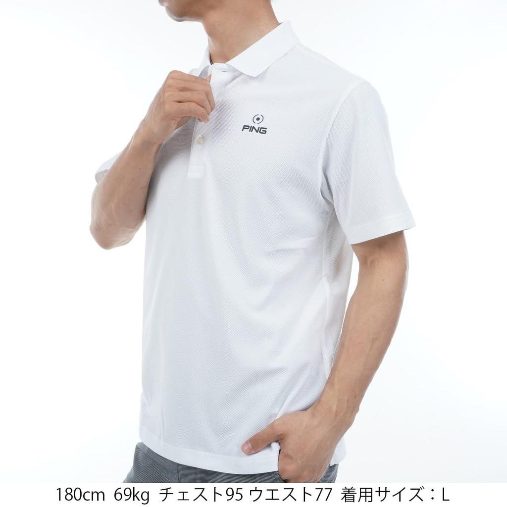 Ping Apparel Men's Short Sleeve Polo Shirt (One-Point Brand Logo) / Golf / 621-5160105 030_White, Size 3L