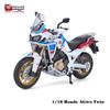 Ббураго 1:18 симуляция сплав мотоцикл Honda Africa Twin Adventure авторизованная модель игрушечный автомобиль подарок коллекция