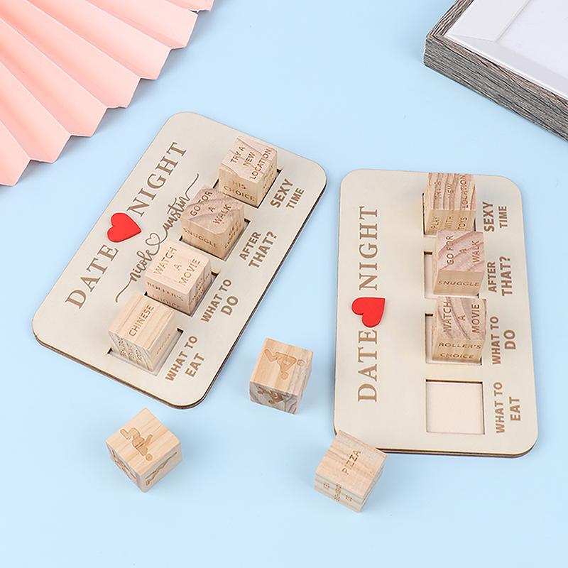 Набор деревянных игральных костей Идеи для свиданий Игра в кости Романтическая игра для пар на свидание Игра в кости Решение для пар Секс-игры