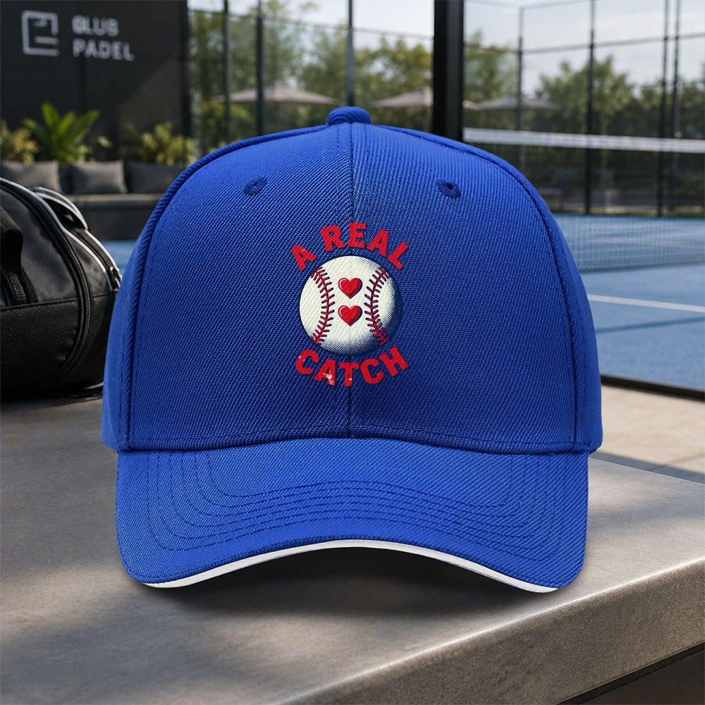 A REAL CATCH Love Adjustable Baseball Cap for Outdoor Sports Camping Golf Cycling Parties Festivals