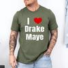 Я люблю Дрейка Мэйе QB Футболка для фаната футбола