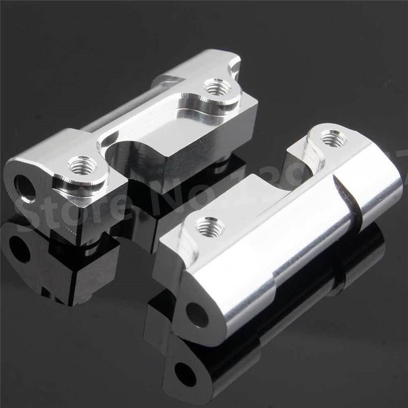 2Pcs RC FS Racing 512006 Aluminum Alloy Front Rear Gear Suspension Fixed Box Mount(Al.) For 1/10 Scale Models RC Car Truck Buggy