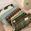 Christmas Retro Green Scarf Women's Winter Atmosphere Warm Scarf Versatile Soft Waxy Quality Shawl