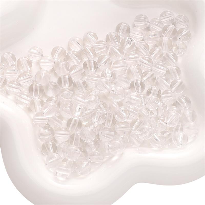 Бусины ручной работы 6/8/10 мм акриловые прозрачные круглые бусины свободные бусины разделительные бусины струны браслеты цепочки для ключей цепочки для сотовых телефонов ювелирные аксессуары