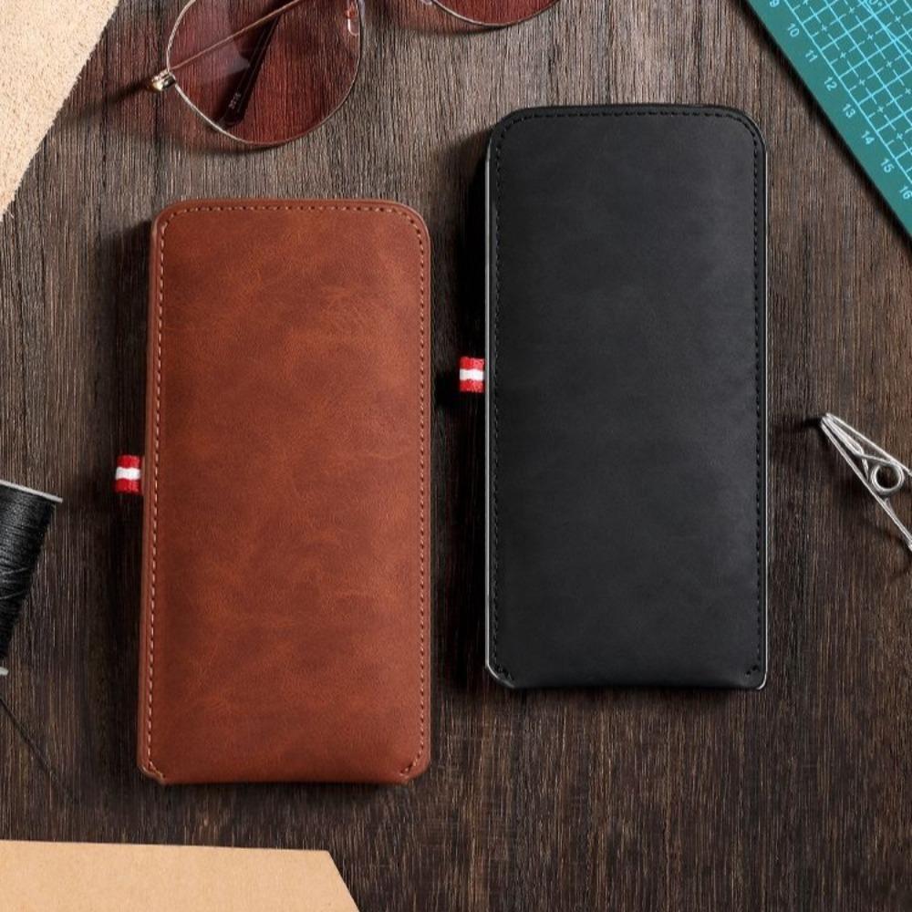 PU Leather Glasses Bag Rectangle Glasses Pouch Fashionable Glasses Cover  Home/Outdoor