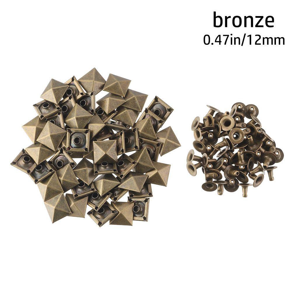 Обувь, декор сумки, аксессуары для одежды, фиксирующие шпильки в форме пирамиды, тканевые пуговицы, квадратные заклепки, металлические шипы