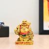 Подарки на новоселье – Фигурка Смеющегося Будды Фэн-шуй с мешком денег | Статуэтка 9,5 см для удачи, счастья и процветания